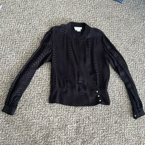 Vintage Argenti Wrap Blouse, Size 4